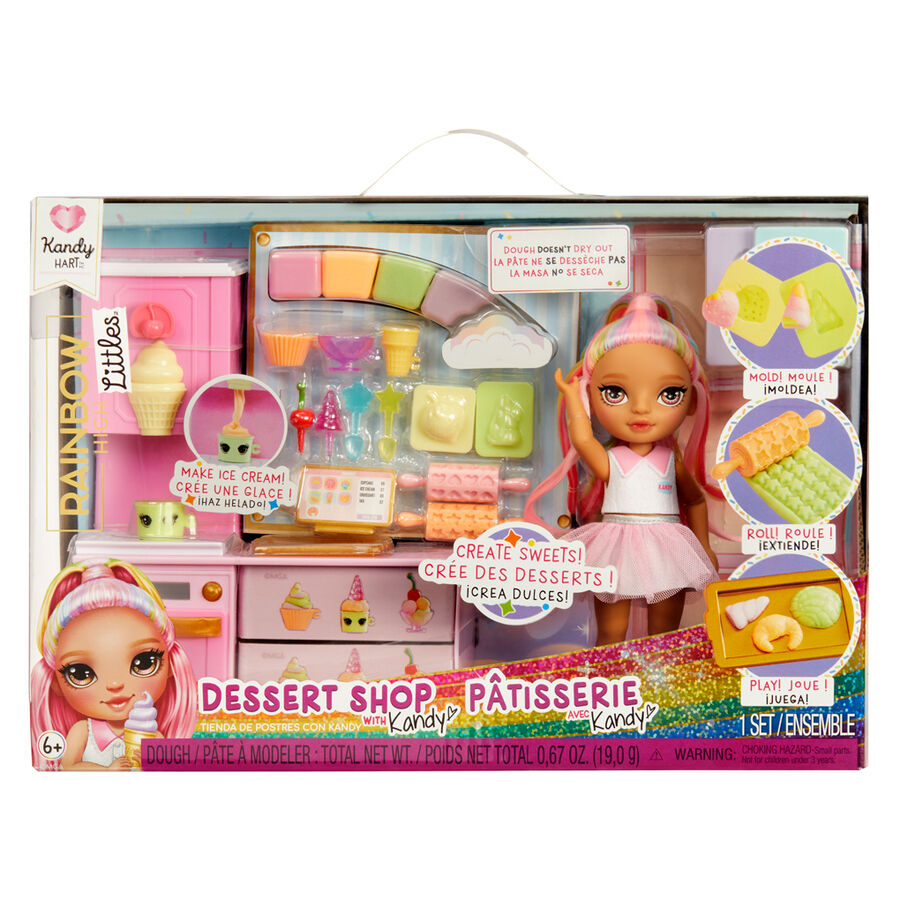 Rainbow High Little Dessert Shop med Kandy lekset och docka