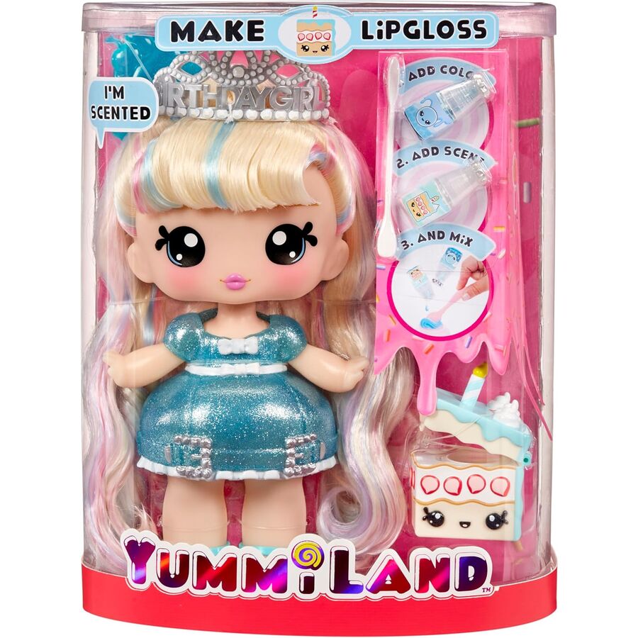 Yummiland Large Callie Birthday Cake Docka + läppglans