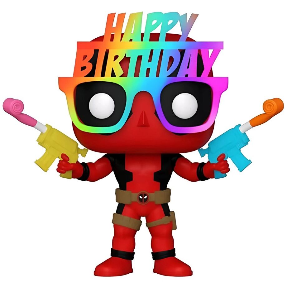 POP Figur Marvel Deadpool 30-års Födelsedagsmössa Exklusiv