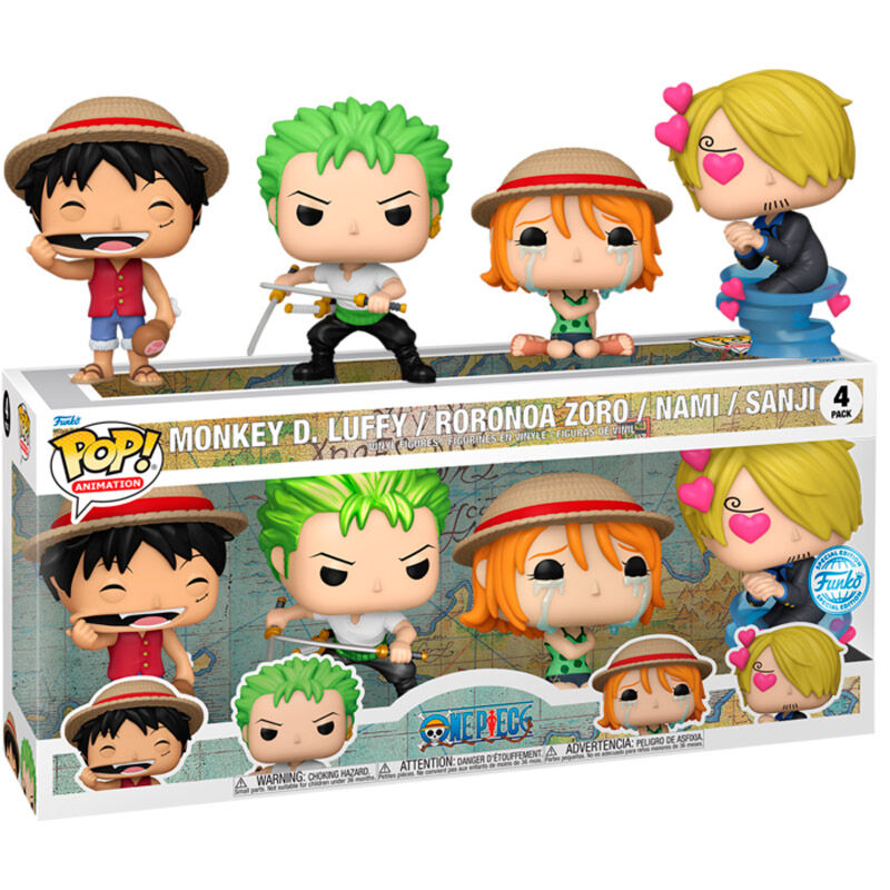 POP pack 4 figurer One Piece Exclusive