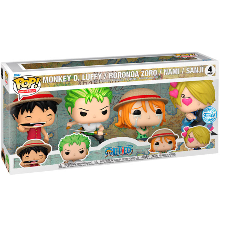 POP pack 4 figurer One Piece Exclusive