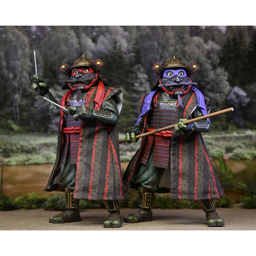 Ninja Turtles 3 Teenage Mutant Donatello & Raphael pack 2 figurer 18cm