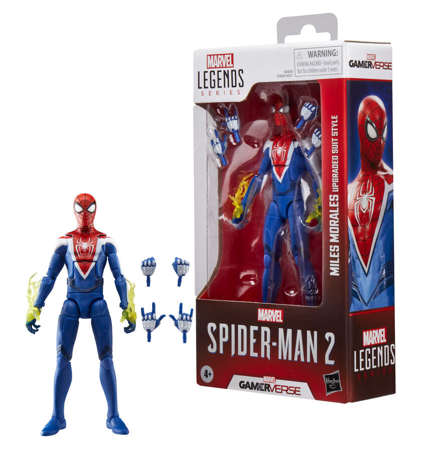 Marvel Legends Spider-Man 2 Miles Morales Upgraded Suit Figur