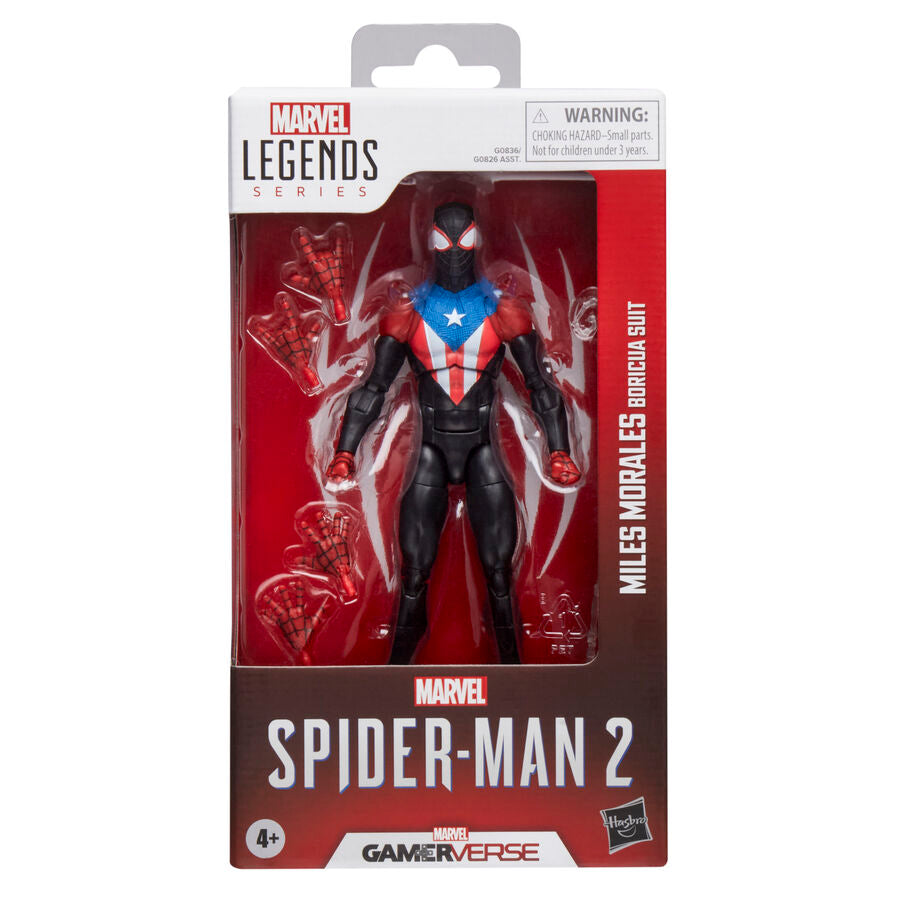 Marvel Legends Spider-Man 2 Miles Morales Boricua Suit Figur 15cm