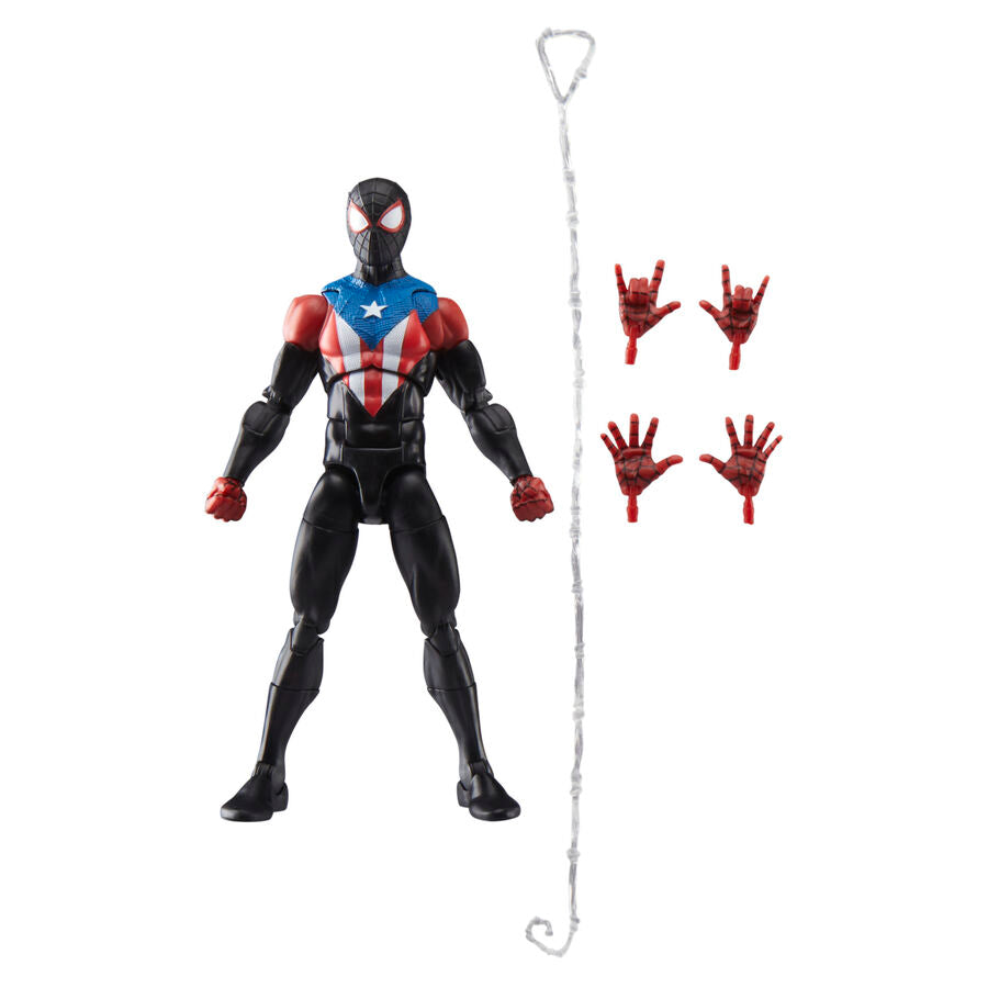 Marvel Legends Spider-Man 2 Miles Morales Boricua Suit Figur 15cm