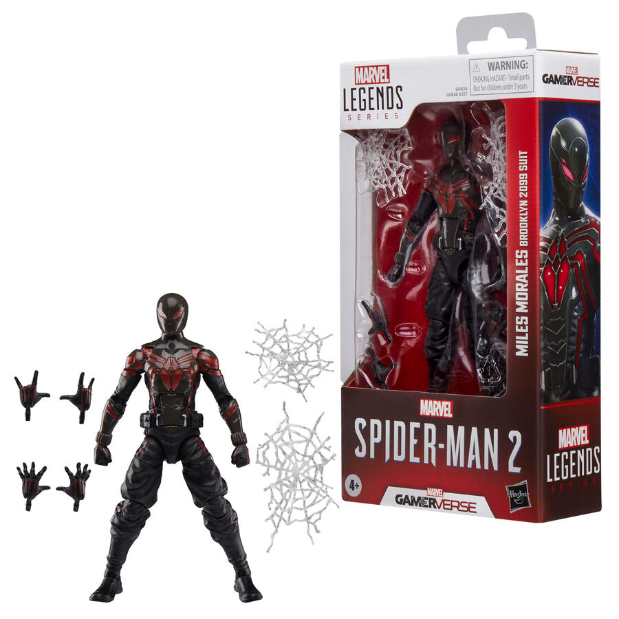 Marvel Legends Spider-Man 2 Miles Morales Brooklyn 2099 Figur 15cm