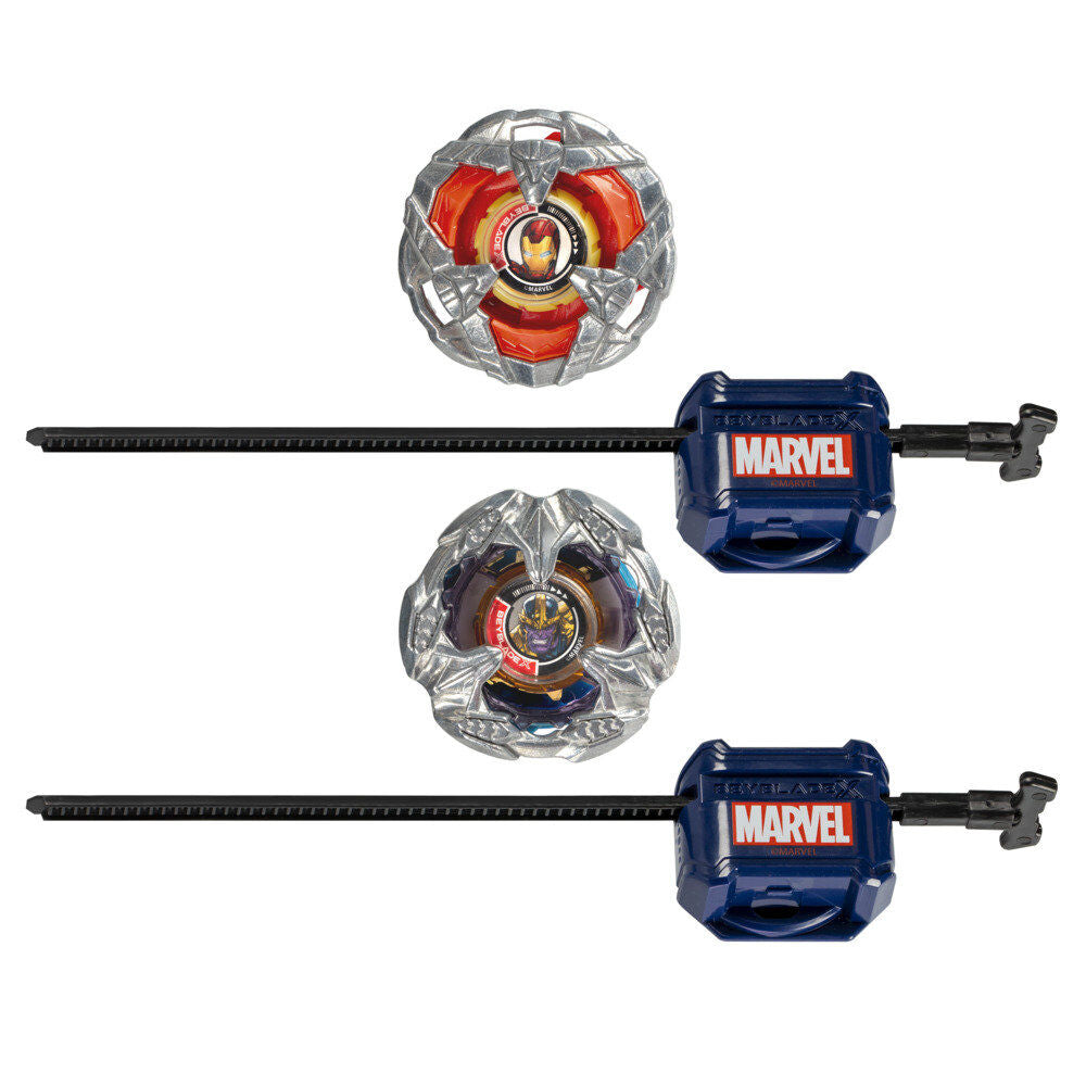 Beyblade X Iron Man 4-80B och Thanos 4-60P Spel