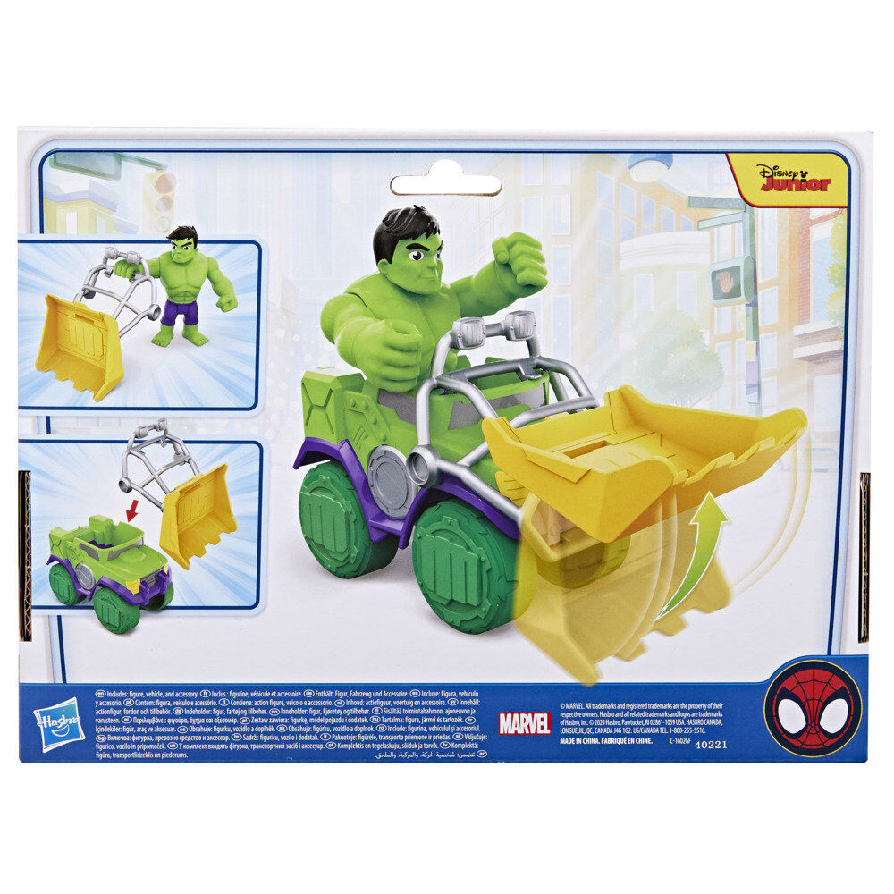 Marvel Spidey och Hans Fantastiska Vänner Set Wrecking Truck + Hulk Figur
