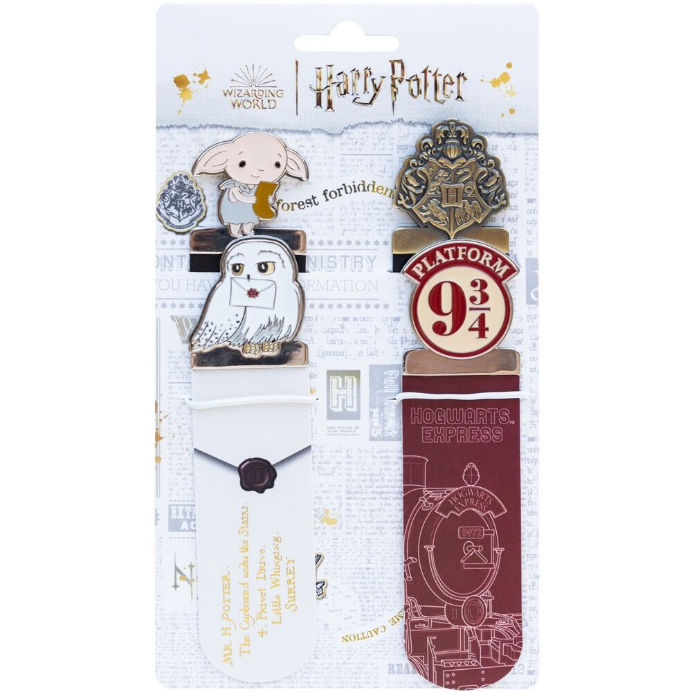 Harry Potter 4 Bokmärken Set - Magiska Litterära Accessoarer