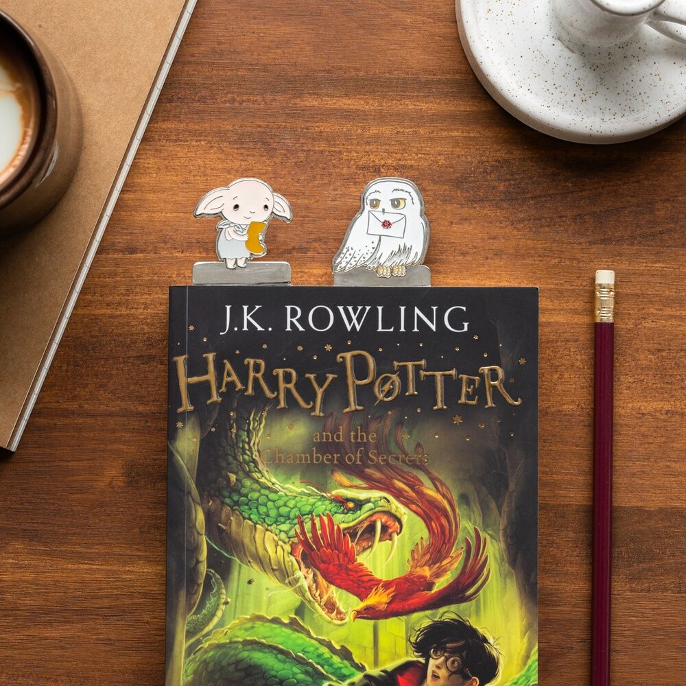 Harry Potter 4 Bokmärken Set - Magiska Litterära Accessoarer
