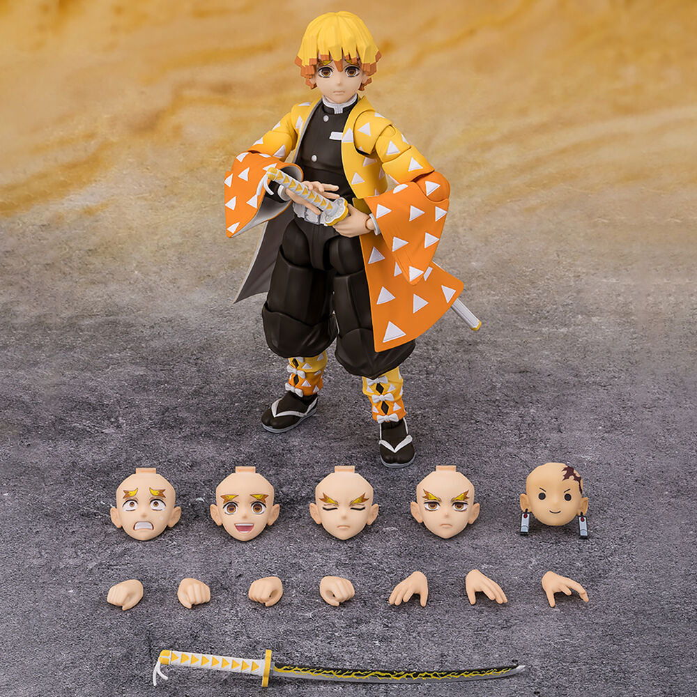 Demon Slayer Kimetsu no Yaiba Zenitsu Agatsuma S.H. Figuarts figur 14cm
