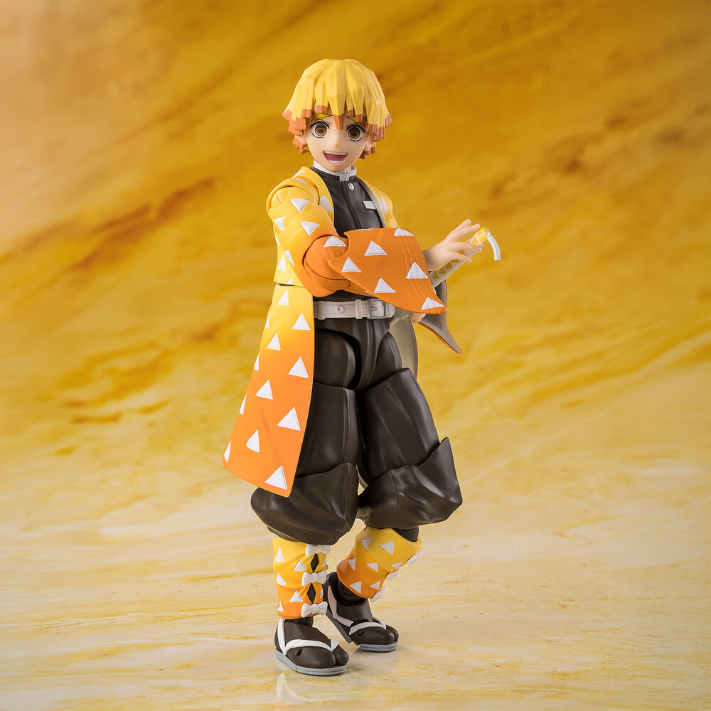 Demon Slayer Kimetsu no Yaiba Zenitsu Agatsuma S.H. Figuarts figur 14cm