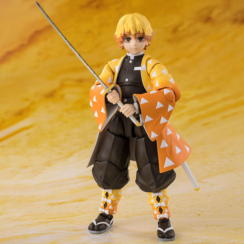 Demon Slayer Kimetsu no Yaiba Zenitsu Agatsuma S.H. Figuarts figur 14cm