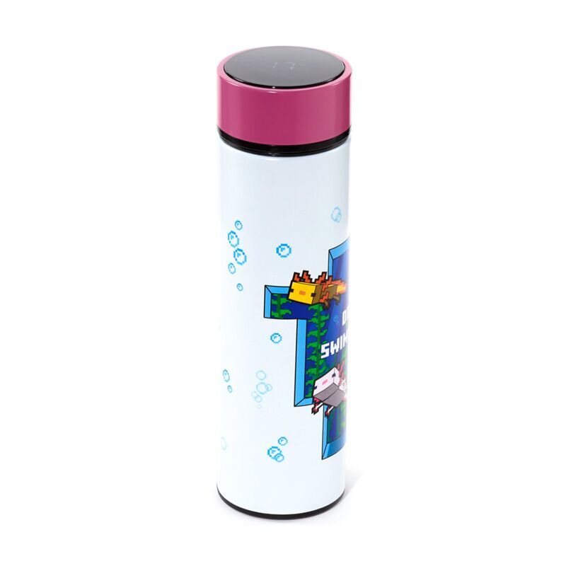 Minecraft Axolotl Termos i Rostfritt Stål med Termometer 450ml