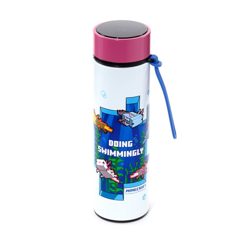 Minecraft Axolotl Termos i Rostfritt Stål med Termometer 450ml