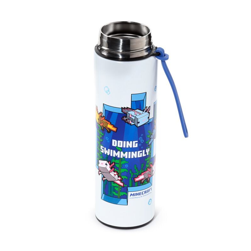 Minecraft Axolotl Termos i Rostfritt Stål med Termometer 450ml