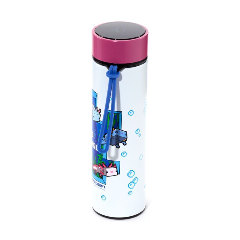 Minecraft Axolotl Termos i Rostfritt Stål med Termometer 450ml