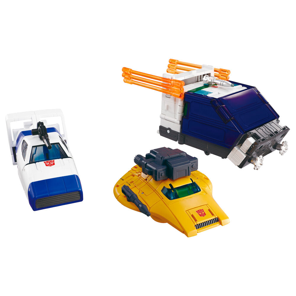 Transformers Dramatic Capture Cybertron Chase Set med 3 figurer