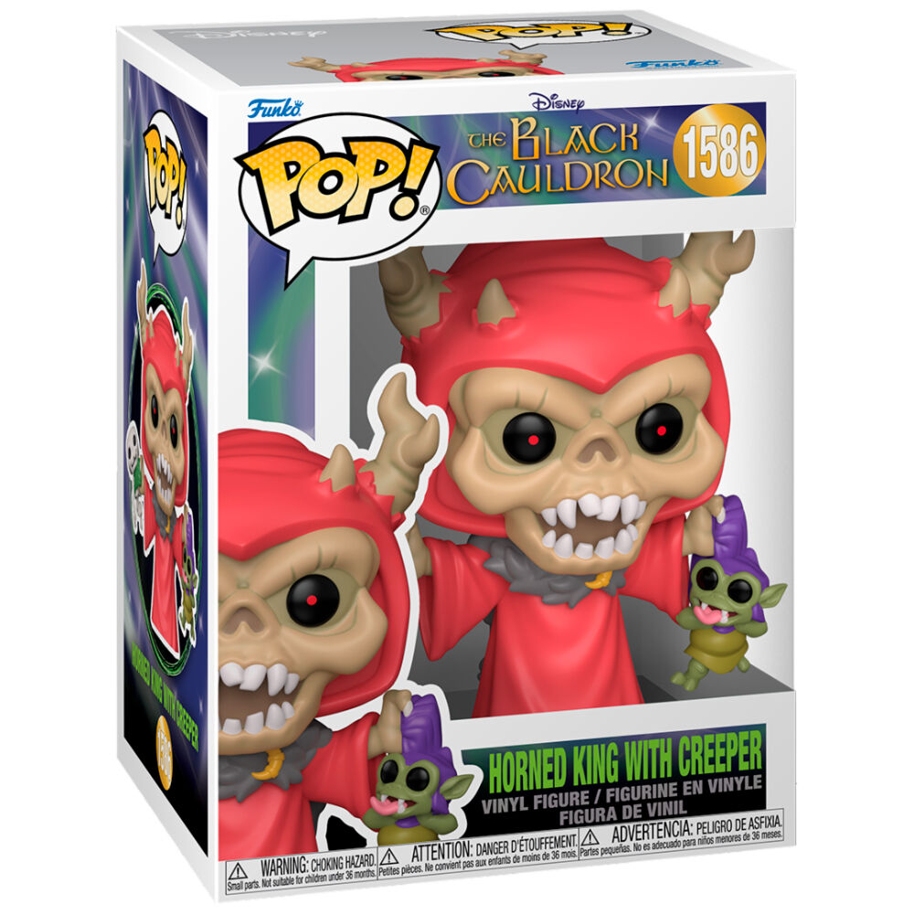 POP Figur Disney Den Svarta Kitteln Horned King med Creeper