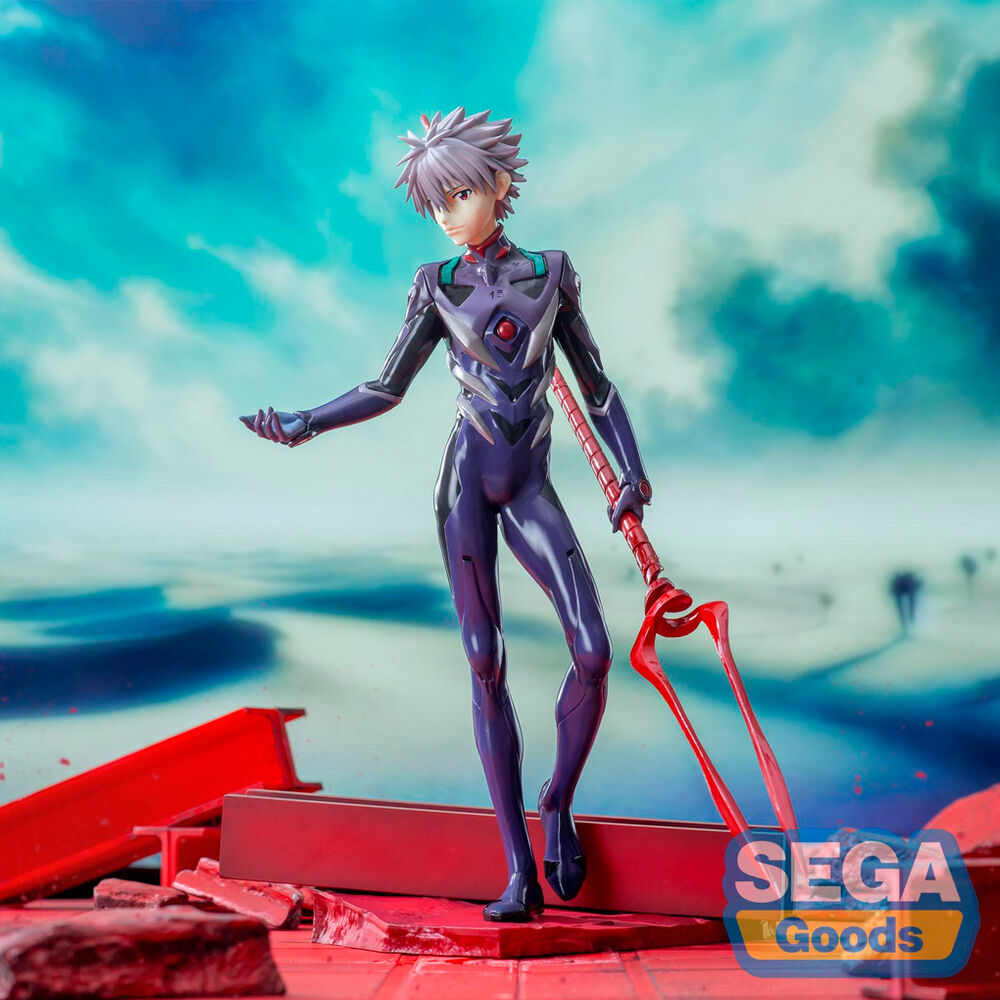 Evangelion 3.0 + 1.0 Thrice Upon a Time Kaworu Nagisa X Spear of Longinus Luminasta Figur 21 cm