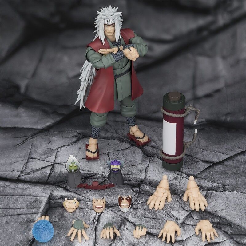 Naruto Shippuden Jiraiya Hidden Leaf Heroic Master Sage Mode S.H. Figuarts Figur 17cm
