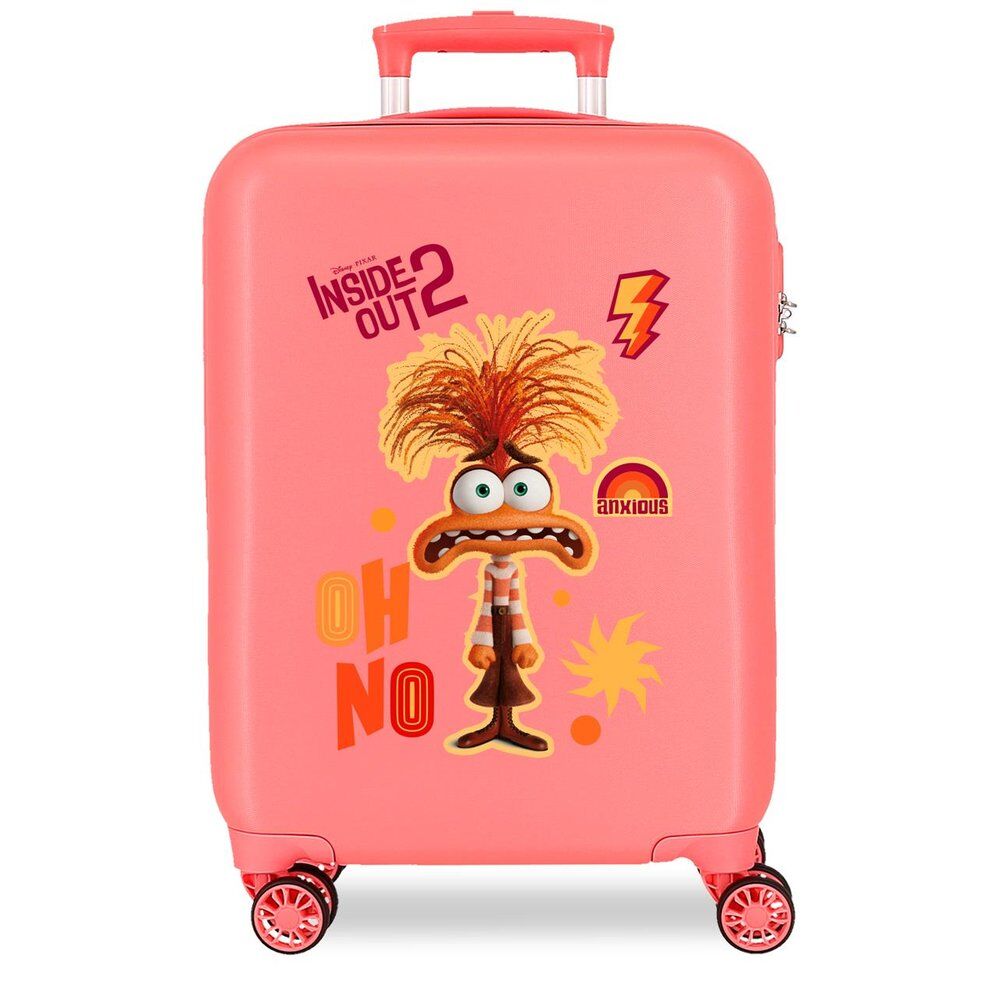 Disney Pixar Inside Out 2 Anxious ABS Ryggsäck med Hjul suitcase 55cm