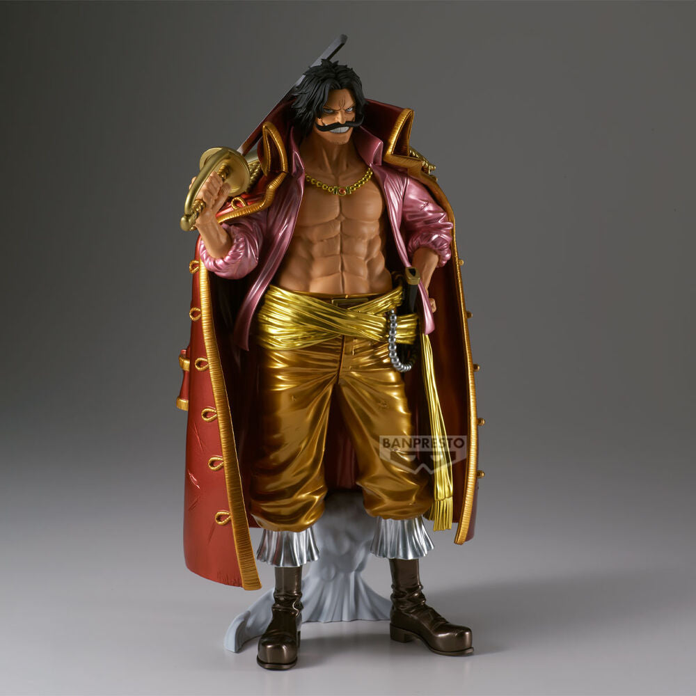One Piece Gol D. Roger den Metalliska Figuren 30cm