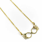 Harry Potter Luna Lovegood Glasögon Halsband med Julkulor