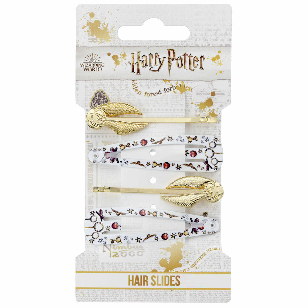 Harry Potter Golden Snitch pack 4 hårklämmor