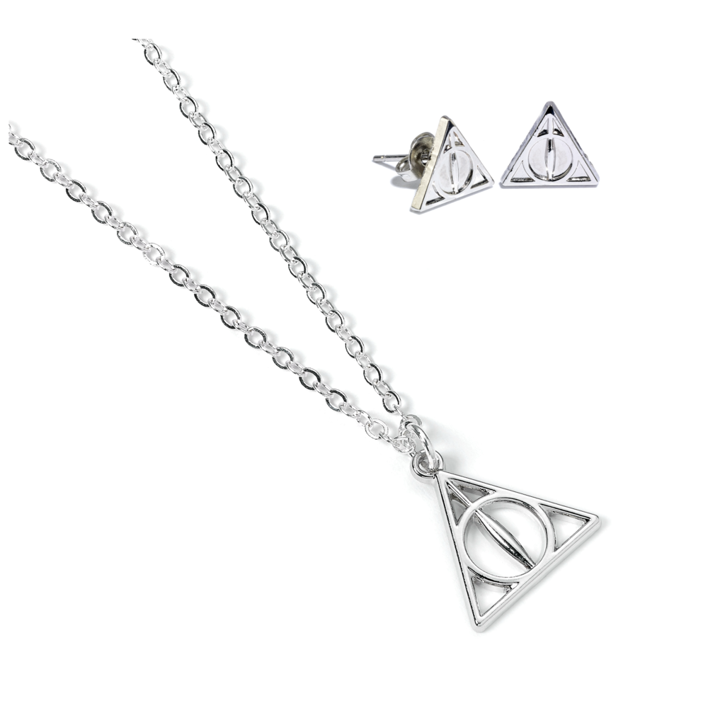 Harry Potter Dödsreliker Halsband och Örhänges Set