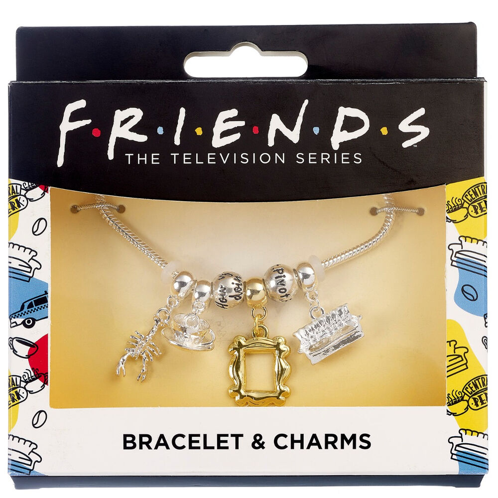 Friends Silver Plated Charm Bracelet