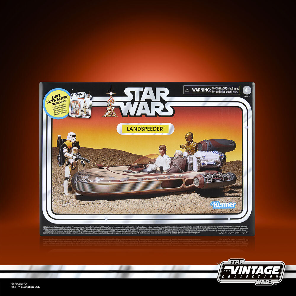 Star Wars Landspeeder + Luke Skywalker Figur