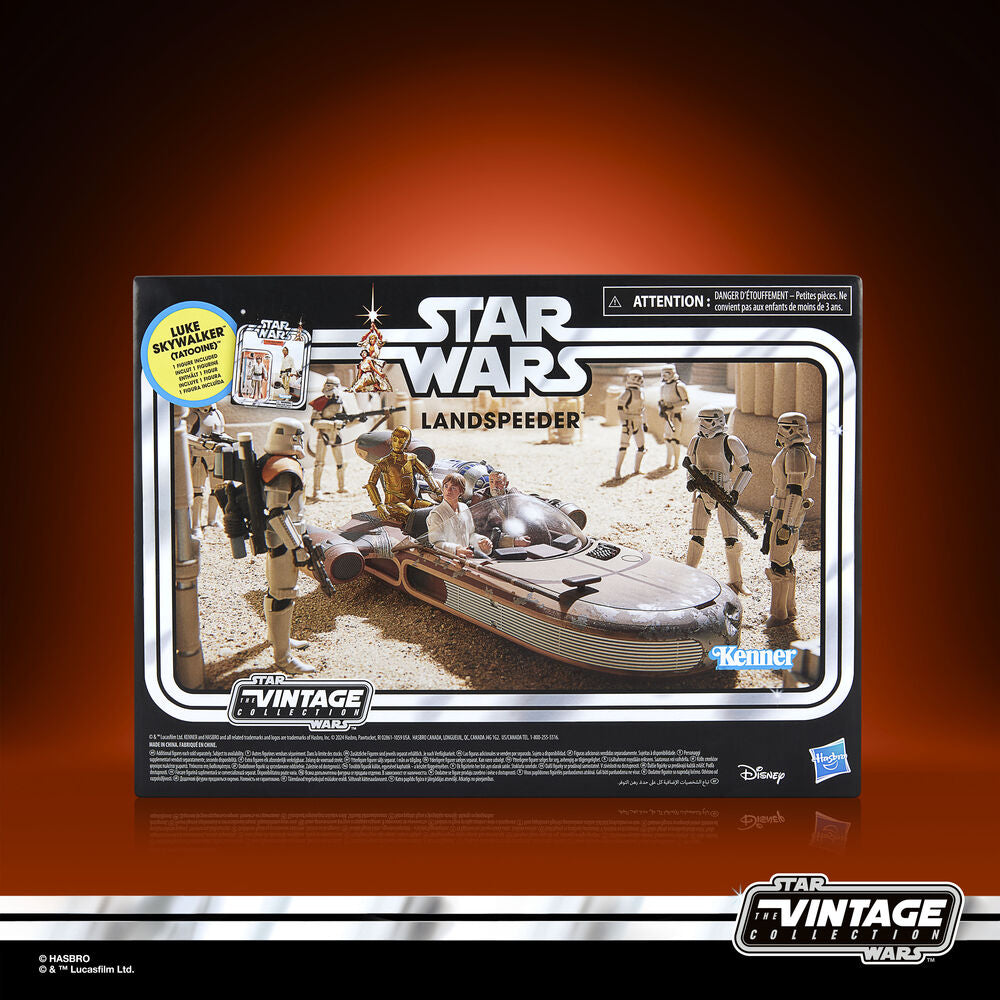 Star Wars Landspeeder + Luke Skywalker Figur