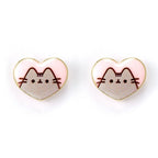 Pusheen Hjärtörhängen