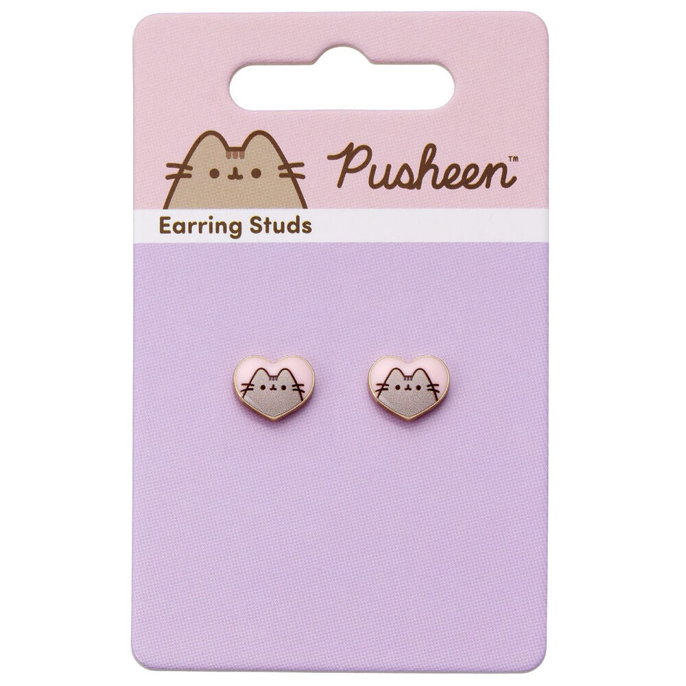 Pusheen Heartörhängen - Stiliga och Unika Studs