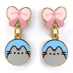 Pusheen Links Örhängen - Söt Design med Kattmotiv