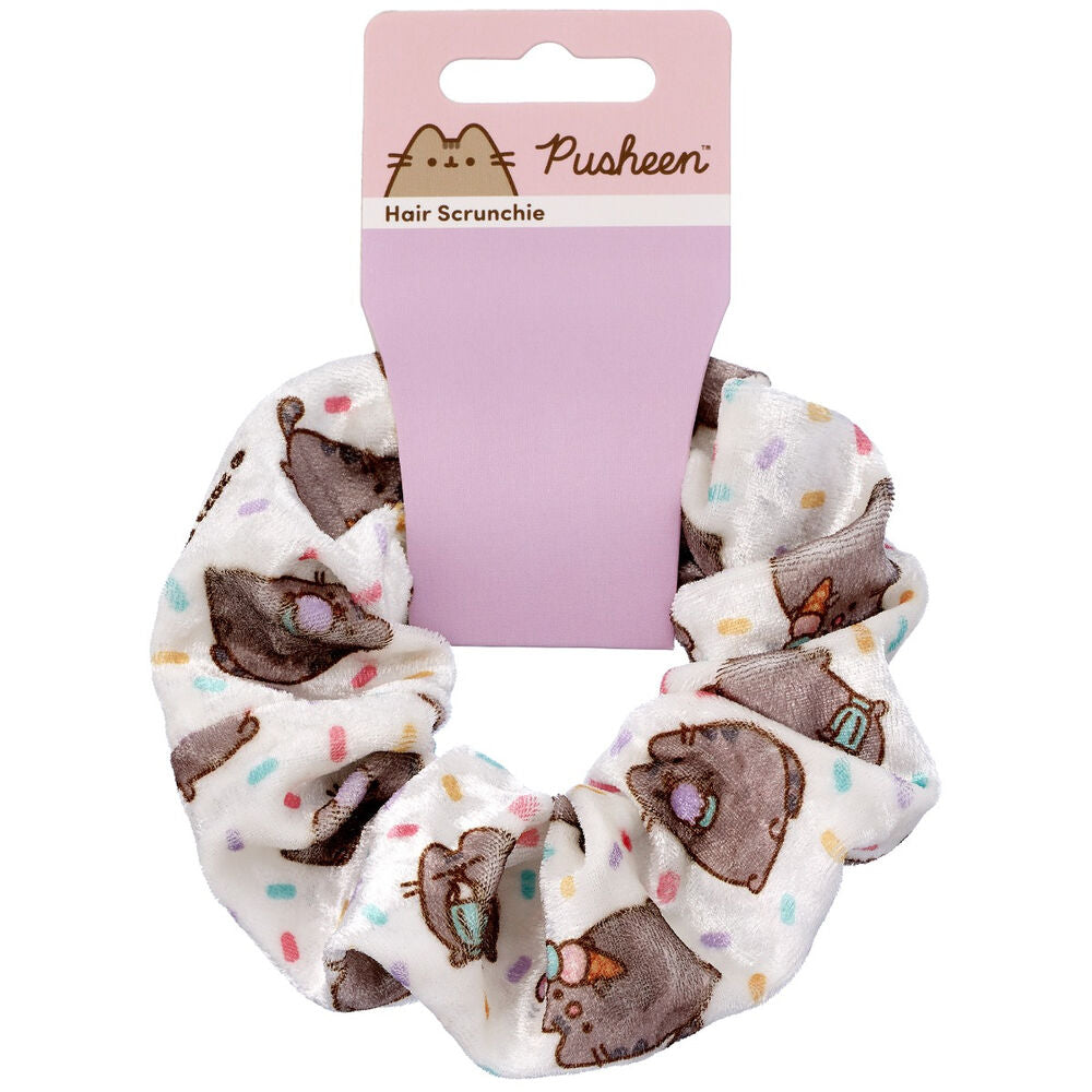 Pusheen Ice Cream Scrunchie - Söt och Mjuk Hårsnodd