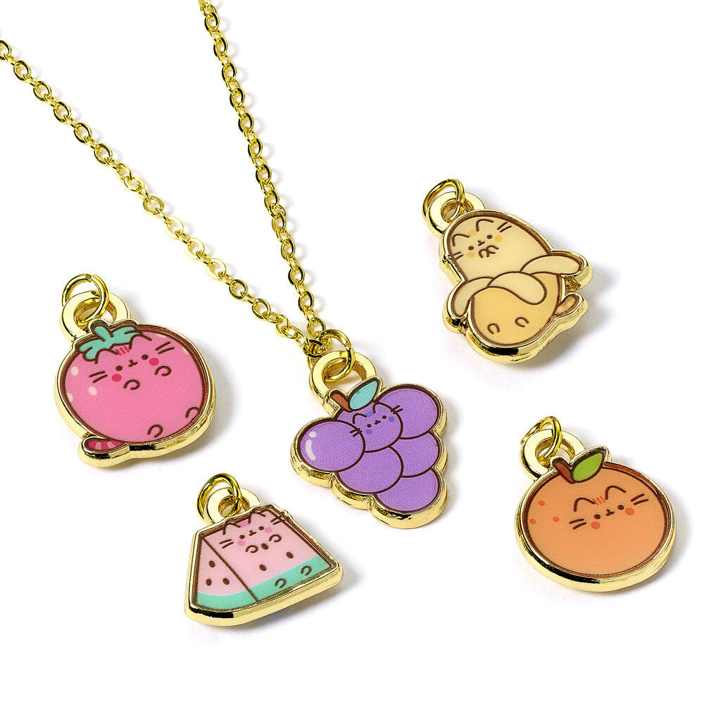 Pusheen Frukter Halsband med Charms