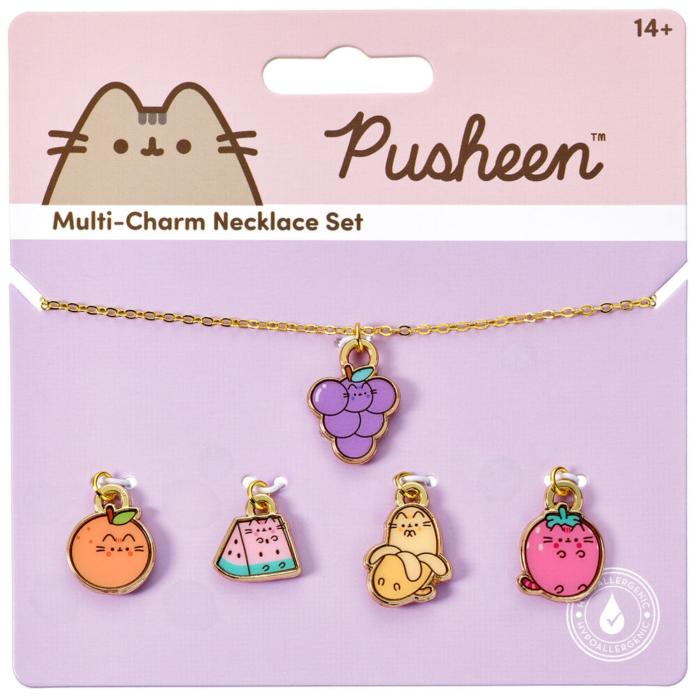 Pusheen Frukter Halsband med Charms
