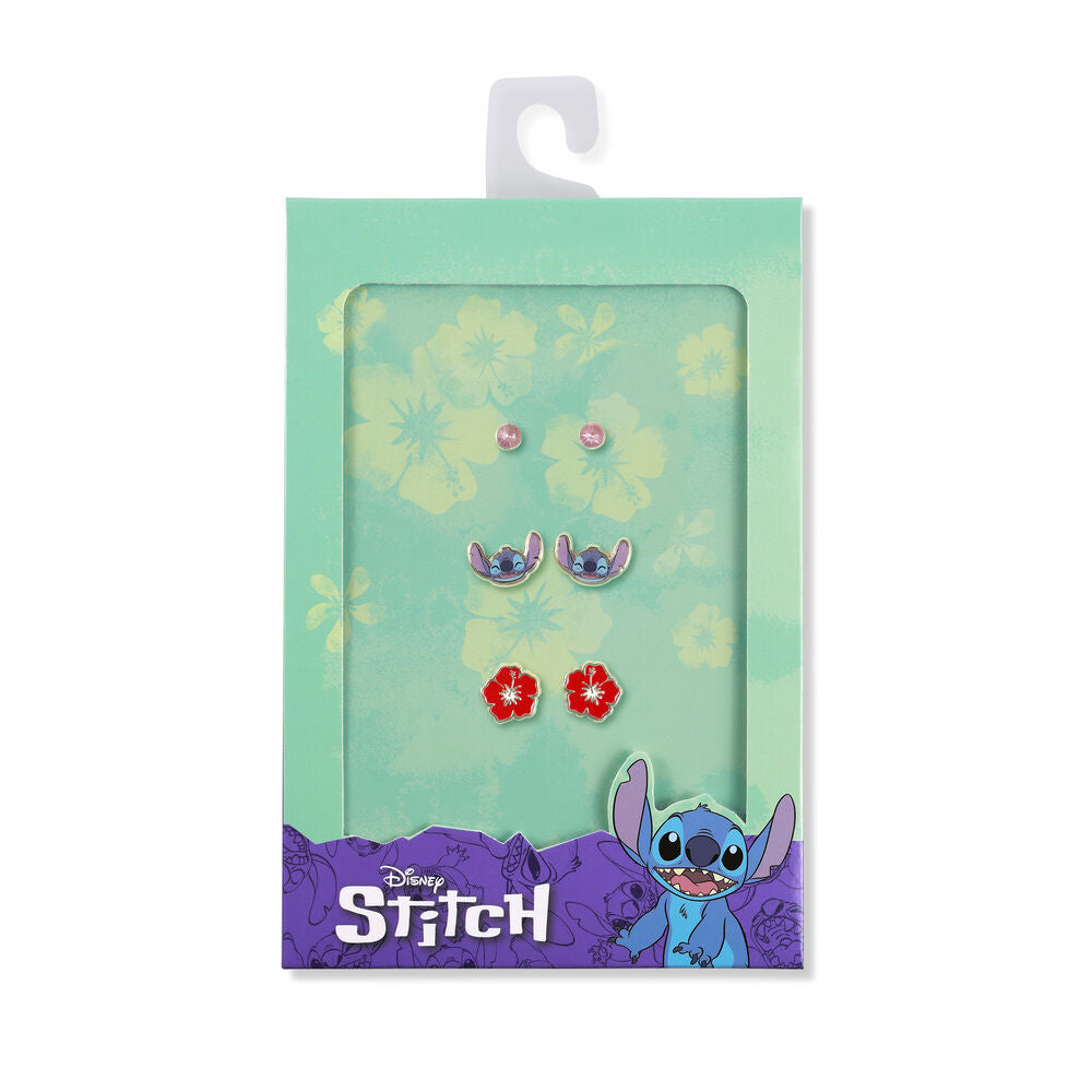 Disney Stitch Set - 3 Par Örhängen