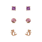 Disney Den Lilla Sjöjungfrun Set med 3 Par Örhängen