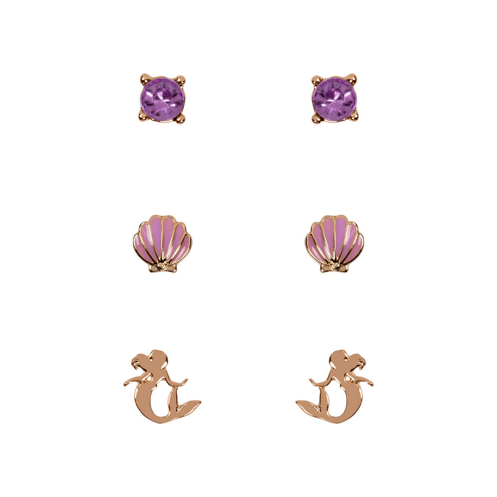 Disney Den Lilla Sjöjungfrun Set med 3 Par Örhängen