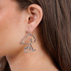 Peanuts Silver Earrings - Snygga och Eleganta Örhängen