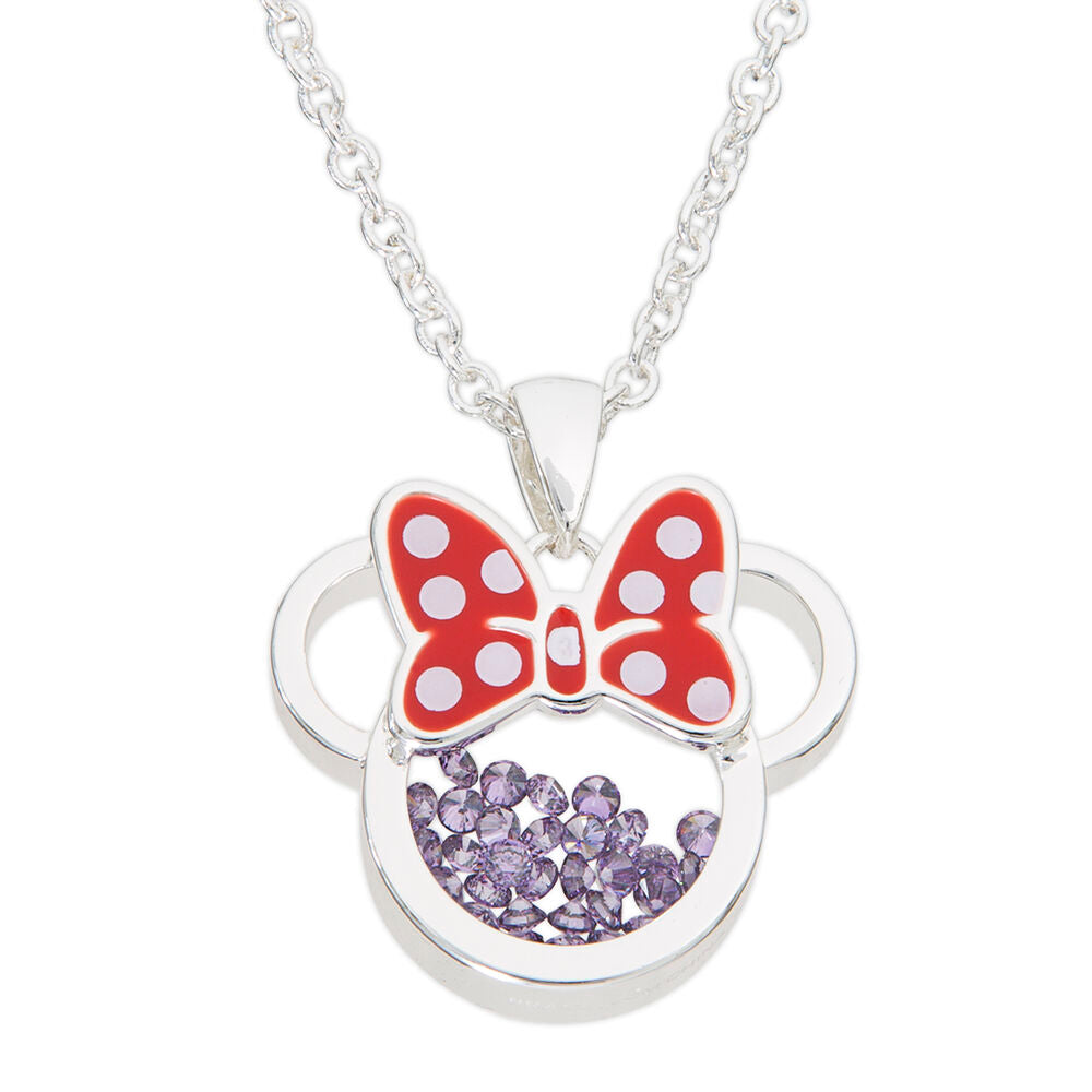 Disney Minnie Februari Halsband i Silver
