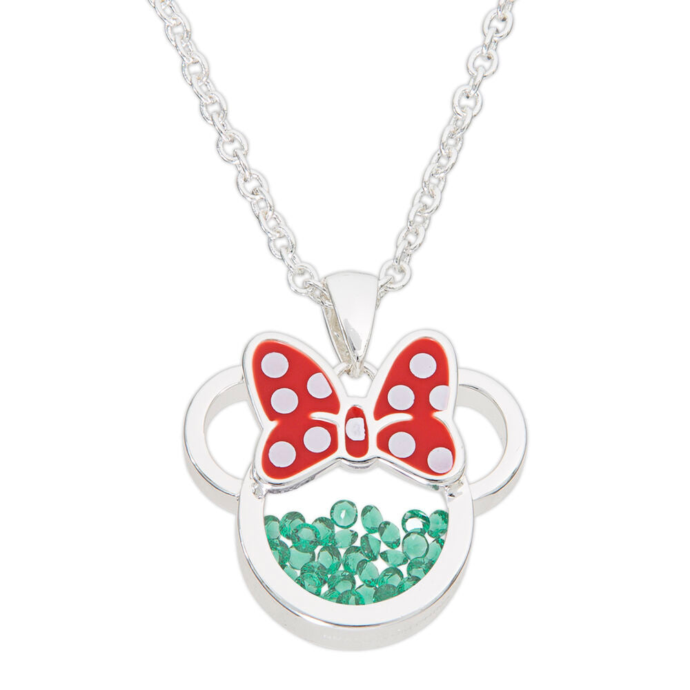 Disney Minnie Mouse Hängande May Halsband i Silver