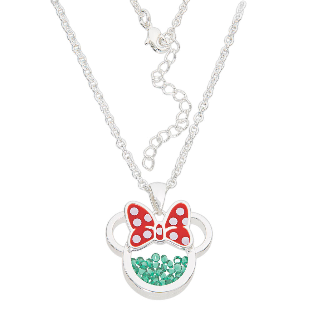 Disney Minnie Mouse Hängande May Halsband i Silver