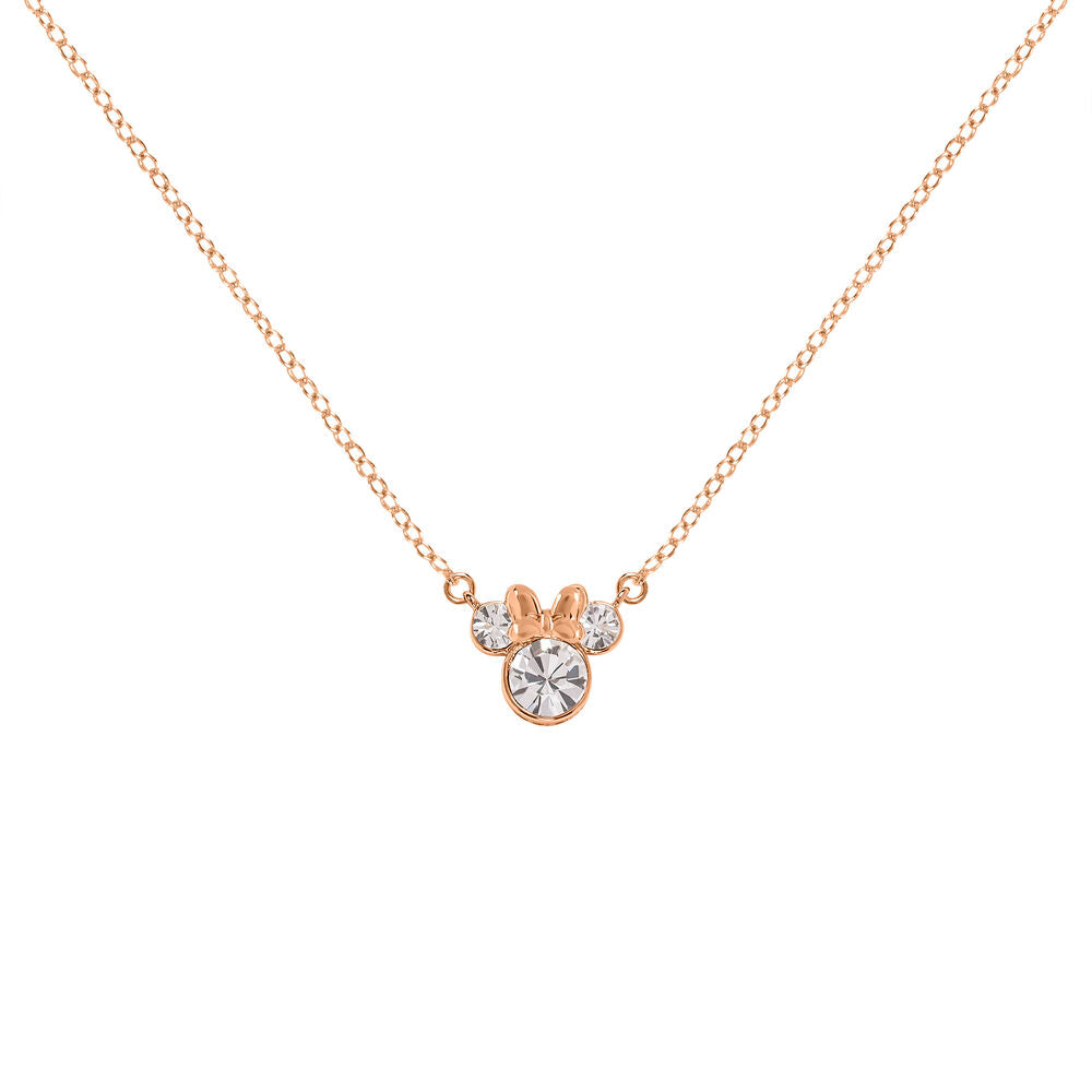 Disney Minnie Set - Halsband och Örhängen i Roséguld