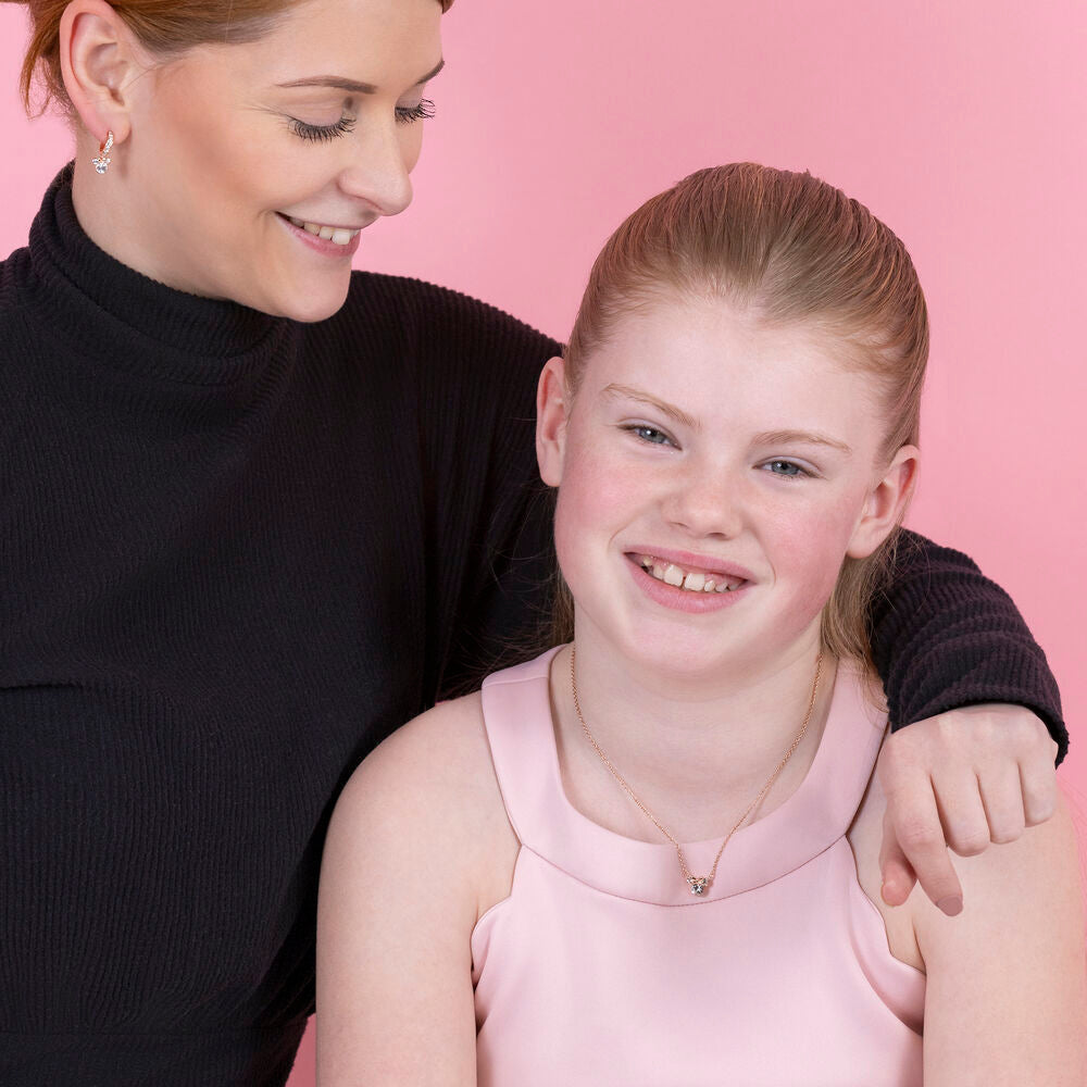 Disney Minnie Set - Halsband och Örhängen i Roséguld