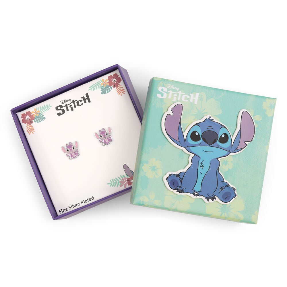 Disney Stitch Angel Örhängen i Silver