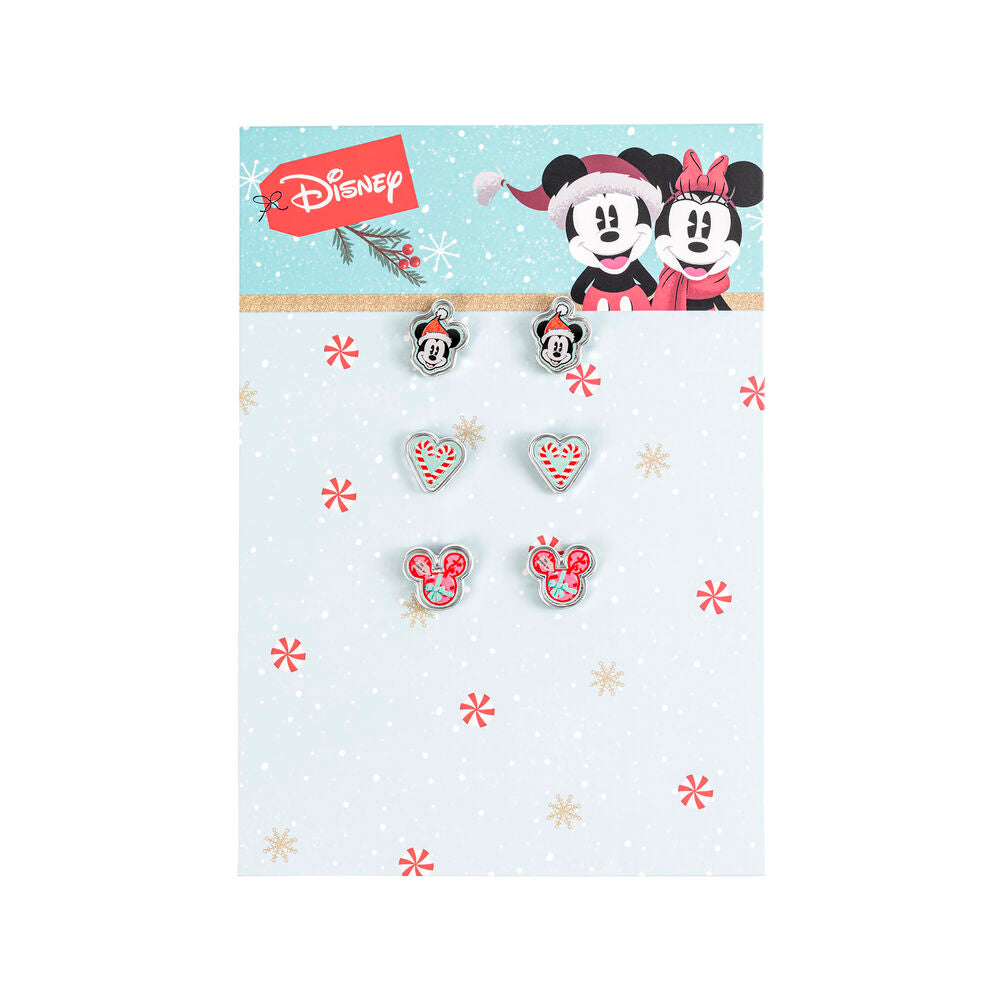 Disney Mickey Julset - 3 Par Örhängen